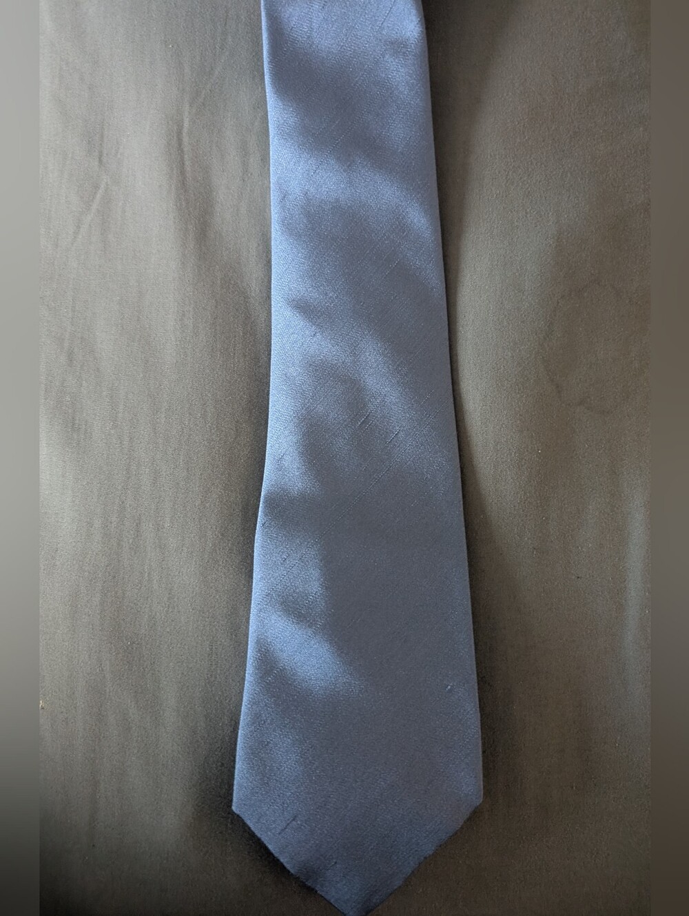 Harrods Man's Shop Sky Blue Silk Shantung Tie